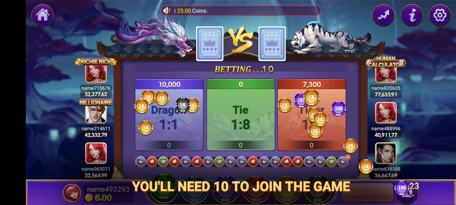 WA777 Game 5 arcade game screen