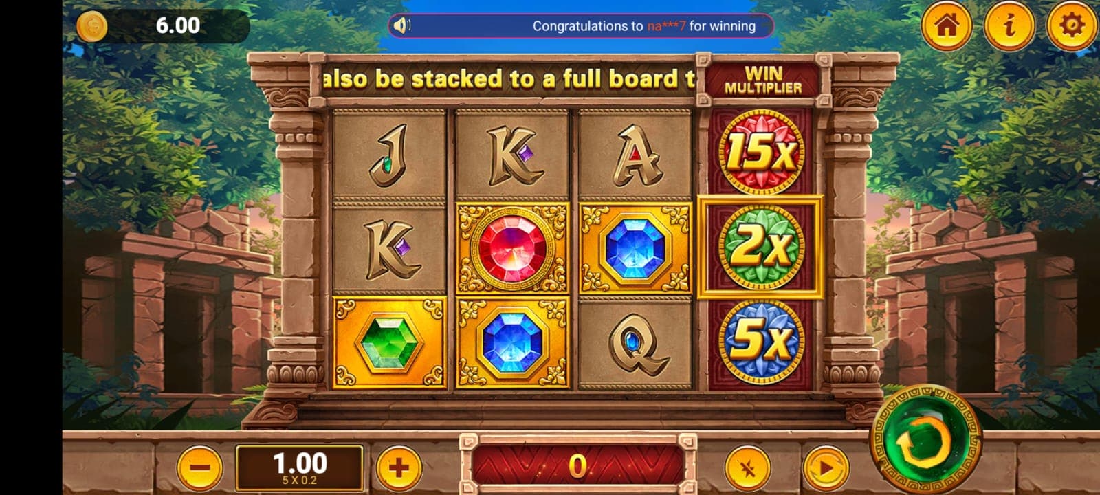 WA777 Game 7 featured game interface