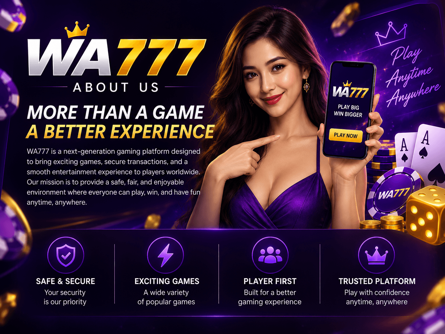 WA777 website guides and information